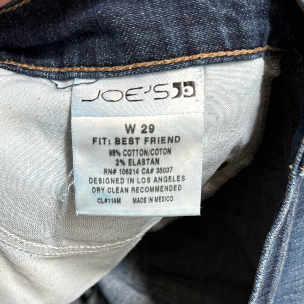 JOES JEANS Women’s Dark Denim The Best Friend Cuffed Denim Shorts - size 29 - Picture 4 of 8